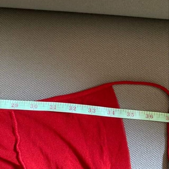 FUZZI  Wrap Red Maxi Skirt Size S - Picture 9 of 11